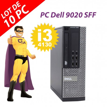 PC Dell 9020 SFF Intel Core i3-4130 RAM 4Go Disque Dur 250Go Windows 10 Wifi