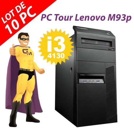 PC Tour Lenovo ThinkCentre M93p Intel G3220 RAM 8Go Disque 250Go Windows 10 Wifi