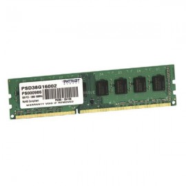 8Go RAM PATRIOT PSD38G16002 PC3-12800U DIMM DDR3 1600Mhz 240-Pin 1.5v CL11