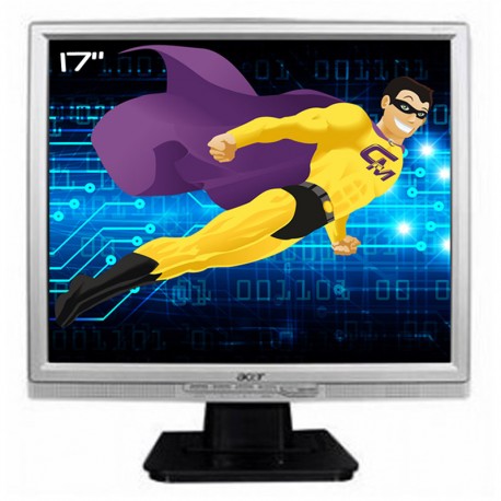 Ecran PC Pro 17 ACER AL1707As LCD TFT 1x VGA 1x Audio 1280x1024 VESA 43cm  - MonsieurCyberMan