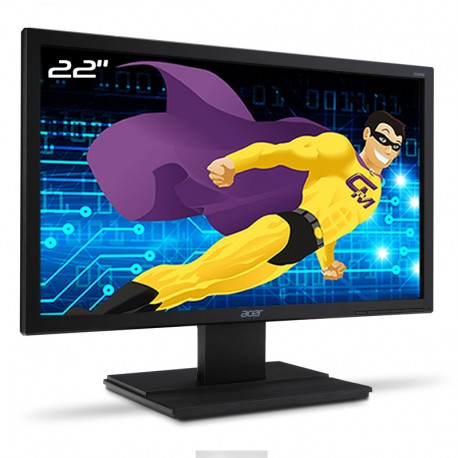 Ecran PC Pro 22" ACER V226HQL UM.WV6EE.009 LCD TFT TN VGA DVI VESA Widescreen