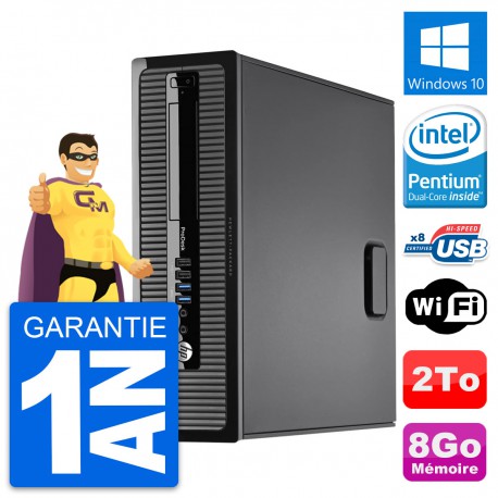 PC HP ProDesk 400 G1 SFF Intel G3220 RAM 8Go Disque Dur 2To Windows 10 Wifi