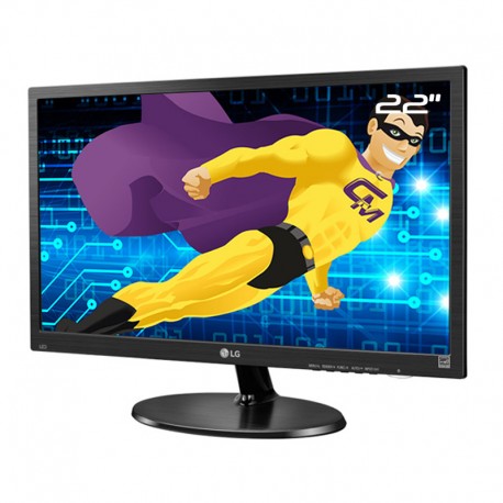 Ecran Plat PC 22" LG 22M38A-B LED VGA D-SUB DC-IN TN VESA 1920 x1080 16:9