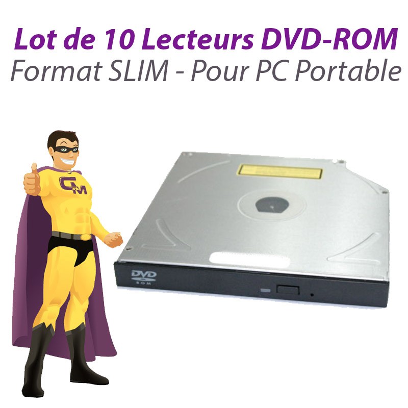Lecteur SLIM DVD-ROM SATA Philips Lite-On DS-8D9SH112C 0KTMGX PC