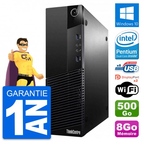 PC Lenovo ThinkCentre M83 SFF Intel G3220 RAM 8Go Disque 500Go Windows 10 Wifi