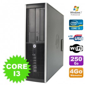 PC HP Compaq Elite 8100 SFF Intel Core I3-530 4Go Disque 250Go DVD WIFI W7