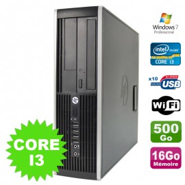 PC HP Compaq Elite 8100 SFF Intel Core I3-530 16Go Disque 500Go DVD WIFI W7