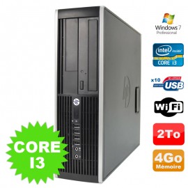PC HP Compaq Elite 8100 SFF Intel Core I3-530 4Go Disque 2000Go DVD WIFI W7