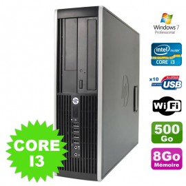 PC HP Compaq Elite 8100 SFF Intel Core I3-530 8Go Disque 500Go DVD WIFI W7
