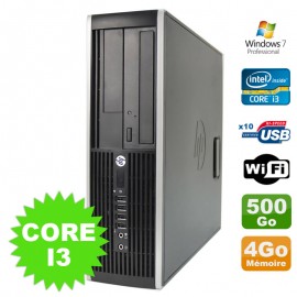 PC HP Compaq Elite 8100 SFF Intel Core I3-530 4Go Disque 500Go DVD WIFI W7