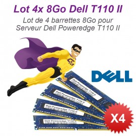 Lot 4x 8Go 32Go Ram Serveur Dell T110 II DIMM 240-PIN DDR3 PC3-10600E ECC 2Rx8