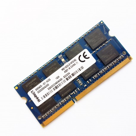 8Go RAM PC Portable SODIMM Kingston MSI16D3LS1KFG/8G PC3L-12800S 1600MHz DDR3