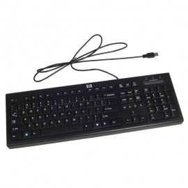 Clavier Azerty Noir USB HP PR1101U 537924-001 PC Keyboard 105 Touches