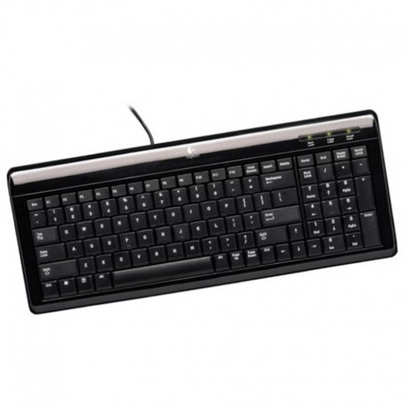 Clavier PC Azerty Noir USB Logitech Ultra-Flat Y-BP62a 867673-0100 104 Touches