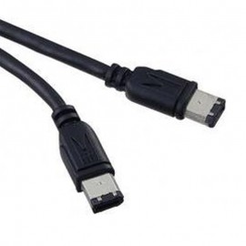 Câble Adaptateur Firewire IEEE1394 6-Pin vers 6-Pin 120cm Noir NEUF