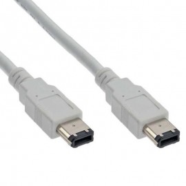 Câble Adaptateur Firewire IEEE1394 6-Pin vers 6-Pin 100cm Blanc NEUF