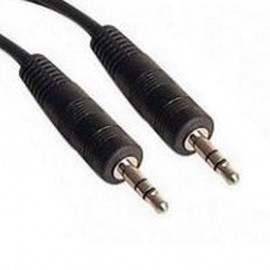 Câble Audio Jack Mâle 3.5mm 150cm Noir