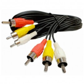Câble Adaptateur Externe Triple RCA Mâle 1.5m Jaune Rouge Blanc 1495244-00