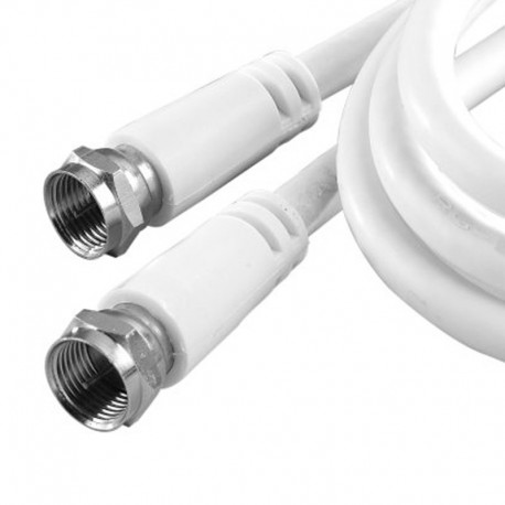 Câble Adaptateur Externe RG-6U COAXIAL VD-VH606WHR 2702-1060 1.80m Blanc