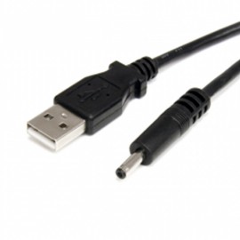 Câble Adaptateur Externe 1x USB 2.0 A Mâle vers 1x Coaxial Taille H 5V 80cm Noir
