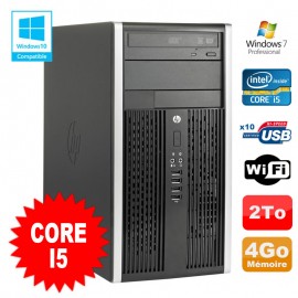 PC Tour HP Elite 8200 Core I5 3.1Ghz 4Go Disque 2To Graveur WIFI Win 7