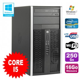 PC Tour HP Elite 8200 Core I5 3.1Ghz 16Go Disque 250Go Graveur WIFI Win 7