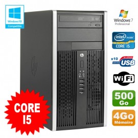 PC Tour HP Elite 8200 Core I5 3.1Ghz 4Go Disque 500Go Graveur WIFI Win 7