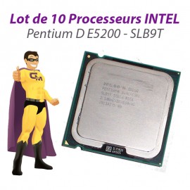 Lot x10 Processeurs CPU Intel Pentium Dual Core E5200 2.5Ghz 800Mhz LGA775 SLB9T