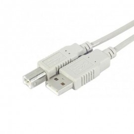 Câble USB 2.0 USB-A vers USB-B 3m 149381 Ordinateur Imprimante Scanner Gris NEUF
