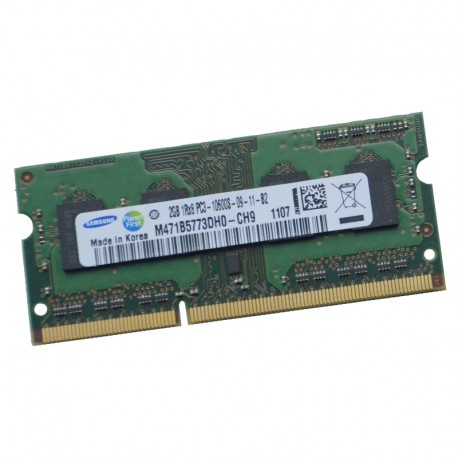 1Go RAM PC Portable SODIMM SAMSUNG M471B2873GB0-CH9 1206 DDR3 PC3-10600S 1333MHz