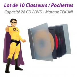 Pochette/Classeur de rangement TEKUNI pour 28 CD/DVD/BLU-RAY Storage Dj Pro NEUF