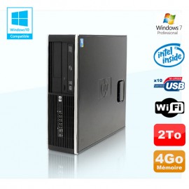 PC HP Compaq Elite 8100 SFF G6950 2,8 GHz 4Go 2000Go Wifi Graveur W7 Pro