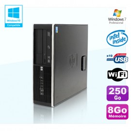 PC HP Compaq Elite 8100 SFF G6950 2,8 GHz 8Go 250Go Wifi Graveur W7 Pro