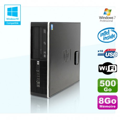 PC HP Compaq Elite 8100 SFF G6950 2,8 GHz 8Go 500Go Wifi Graveur W7 Pro