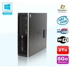 PC HP Compaq Elite 8100 SFF G6950 2,8 GHz 8Go 2000Go Wifi Graveur W7 Pro