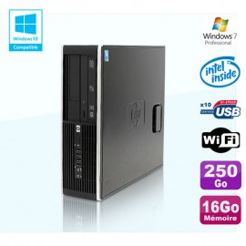 PC HP Compaq Elite 8100 SFF G6950 2,8 GHz 16Go 250Go Wifi Graveur W7 Pro