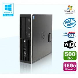 PC HP Compaq Elite 8100 SFF G6950 2,8 GHz 16Go 500Go Wifi Graveur W7 Pro