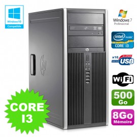 PC Tour HP Elite 8200 Core I3-2120 8Go Disque 500Go Graveur WIFI Win 7
