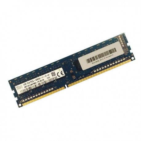4Go RAM PC Bureau HYNIX HMT451U6AFR8A-PB DDR3 PC3L-12800U 1600Mhz 1Rx8 CL11