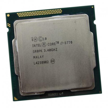 Processeur CPU Intel Core I7-3770 3.4Ghz 8Mo 5GT/s FCLGA1155 SR0PK