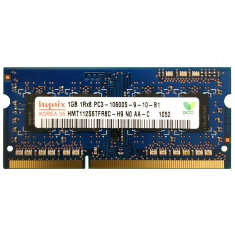 1GB RAM PC Portable SO-DIMM DDR3-1333 MHz Hynix PC3-10600S CL9 HMT112S6TFR8C-H9