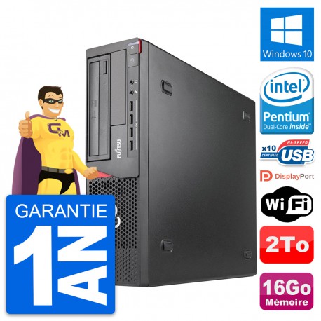 PC Fujitsu Esprimo E920 DT Intel G3220 RAM 16Go Disque 2To Windows 10 Wifi