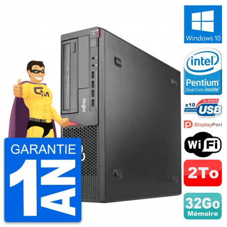 PC Fujitsu Esprimo E920 DT Intel G3220 RAM 32Go Disque 2To Windows 10 Wifi