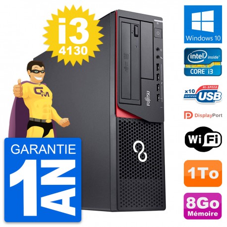 PC Fujitsu Esprimo E920 DT Intel Core i3-4130 RAM 8Go Disque 1To Windows 10 Wifi