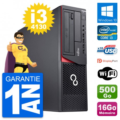 PC Fujitsu Esprimo E920 DT Intel i3-4130 RAM 16Go Disque 500Go Windows 10 Wifi