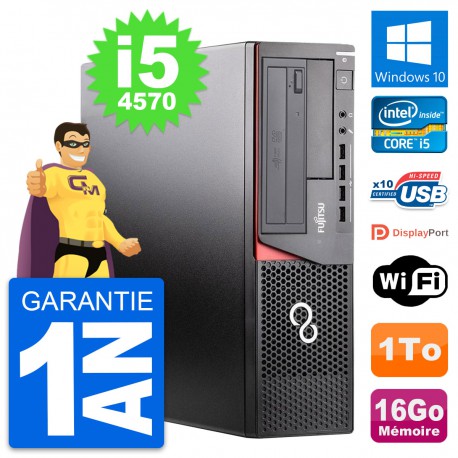 PC Fujitsu Esprimo E920 DT Intel i5-4570 RAM 16Go Disque 1To Windows 10 Wifi