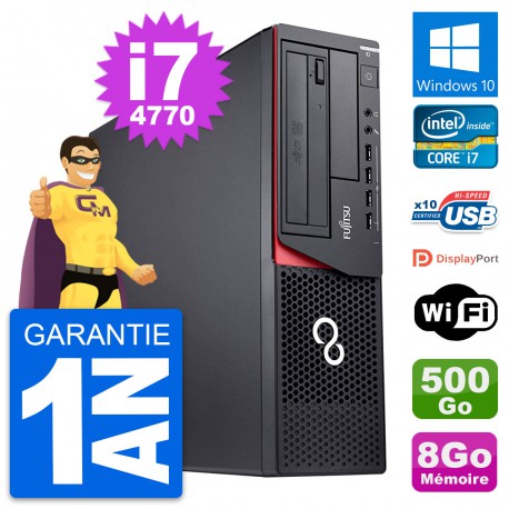 PC Fujitsu Esprimo E920 DT Intel i7-4770 RAM 8Go Disque 500Go Windows 10 Wifi