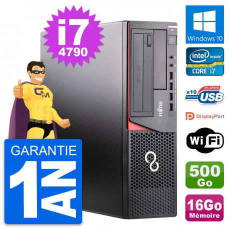 PC Fujitsu Esprimo E920 DT Intel i7-4790 RAM 16Go Disque 500Go Windows 10 Wifi