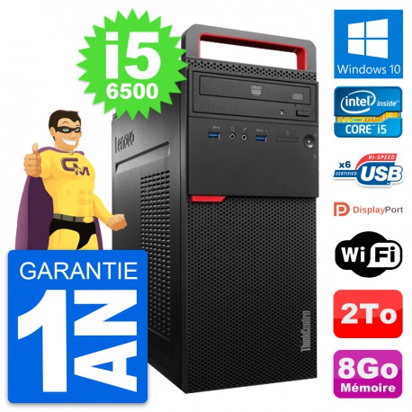 PC Tour Lenovo ThinkCentre M700 Intel i5-6500 RAM 8Go Disque 2To Windows 10 Wifi