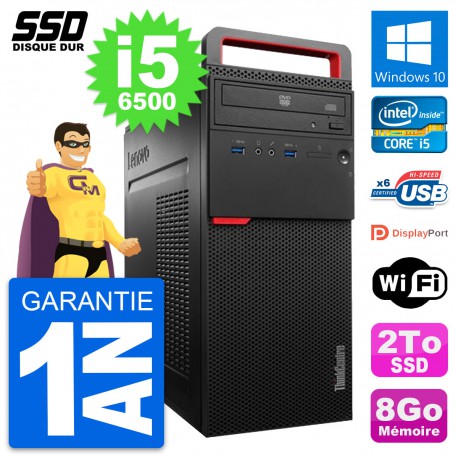 PC Tour Lenovo ThinkCentre M700 Intel i5-6500 RAM 8Go SSD 2To Windows 10 Wifi